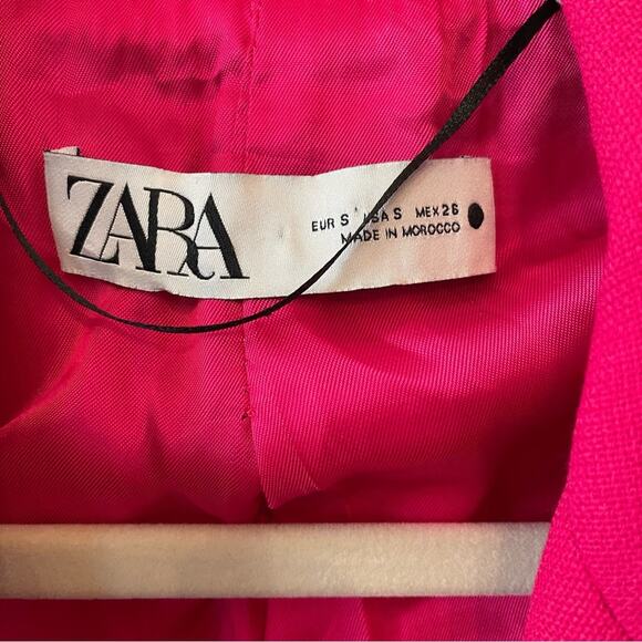 Zara Fuchsia Double-Breasted Blazer Dress - Picture 6 of 8